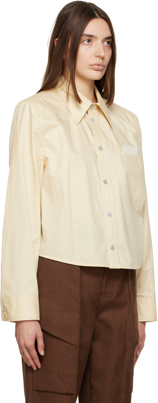 WOOYOUNGMI YELLOW CROPPED SHIRT 