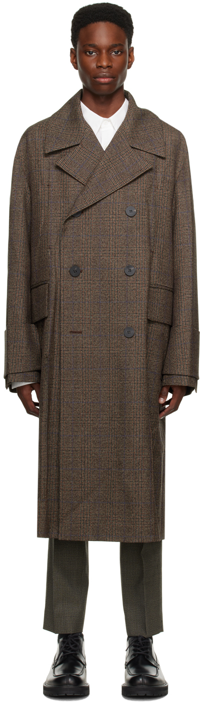 Brown Double Breasted Coat