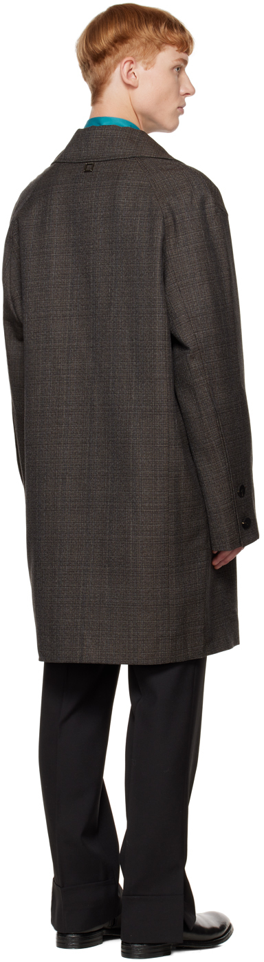 Wooyoungmi Gray Single Mid Coat In Grey 902g