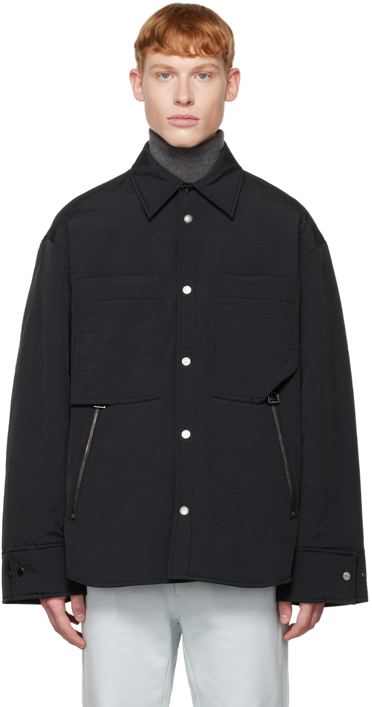 Wooyoungmi: Black Insulated Jacket | SSENSE UK