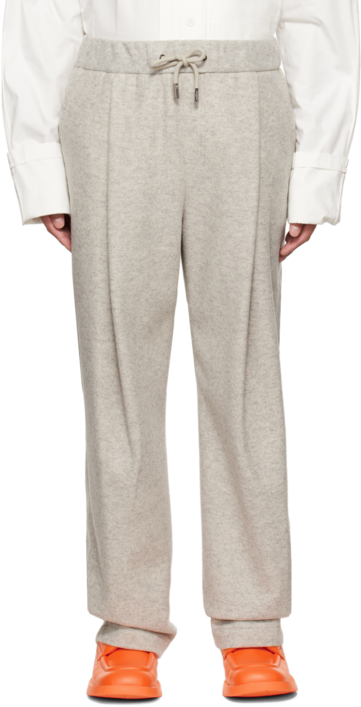 Wooyoungmi Gray Pleated Lounge Pants