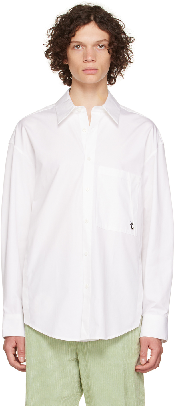 Wooyoungmi White Patch Pocket Shirt
