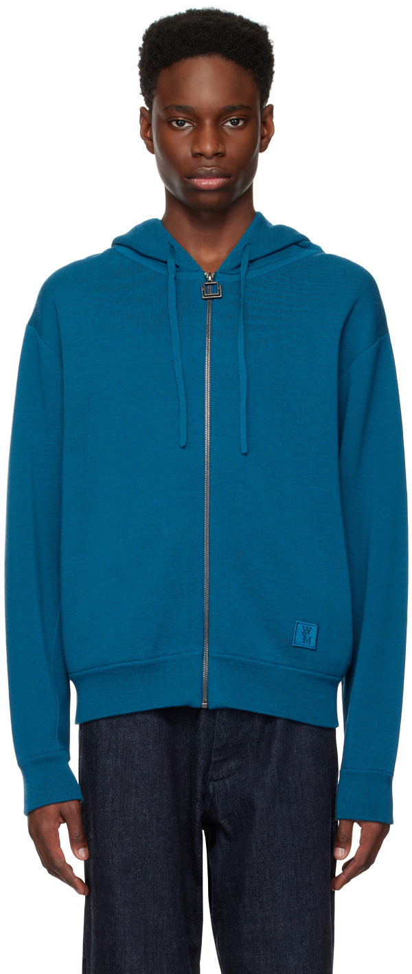 Blue Zip Hoodie