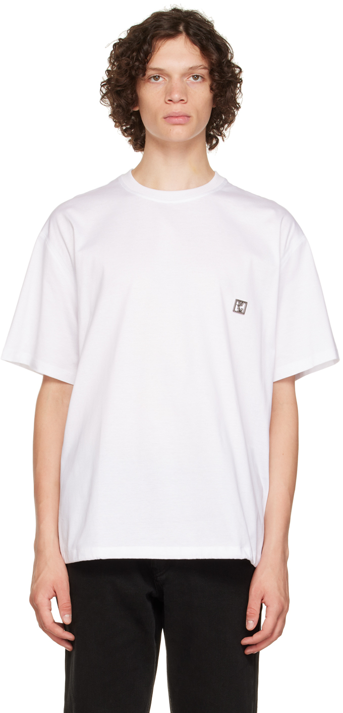 Wooyoungmi White Drawstring T-Shirt