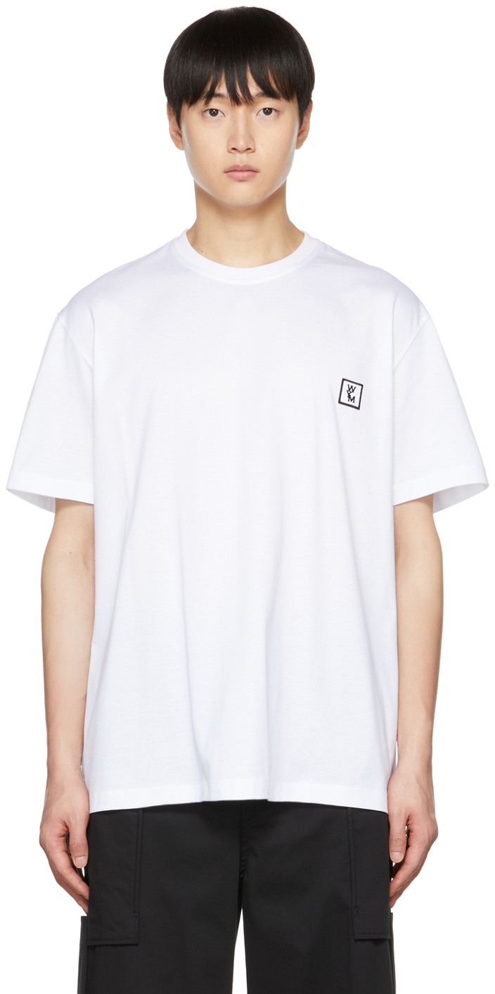 Wooyoungmi White Embroidered T-Shirt