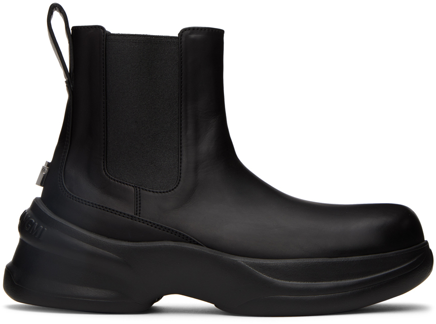 Wooyoungmi: Black Leather Chelsea Boots | SSENSE Canada