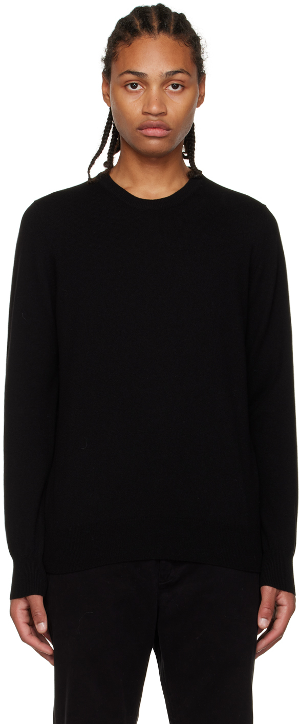 Ghiaia Cashmere: Black Crewneck Sweater | SSENSE