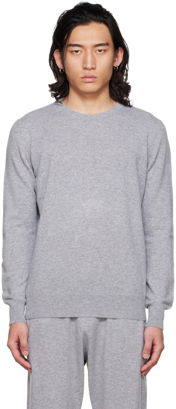 Gray Printed Sweatshirt SSENSE Men Clothing Sweaters Sweatshirts 