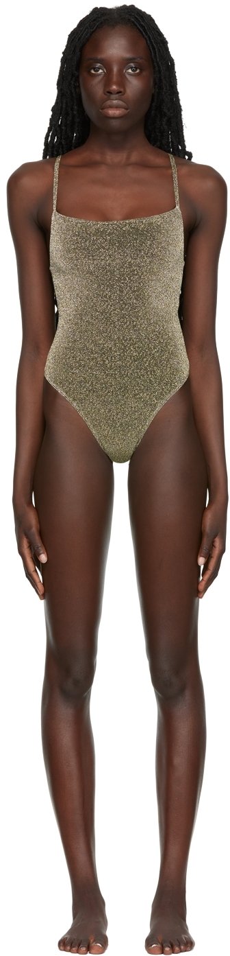 Simon Miller Gold & Silver Linkky One-Piece Swimsuit