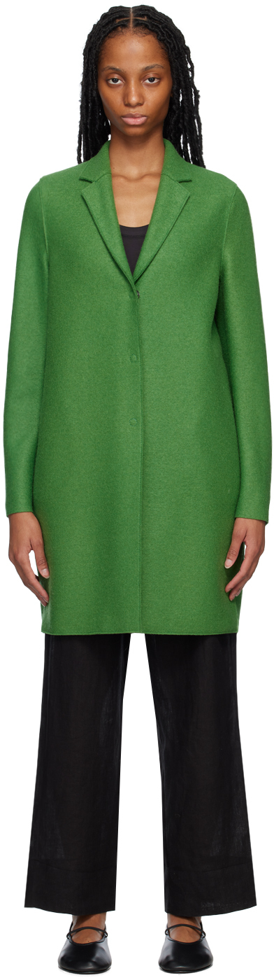 Harris Wharf London Green Cocoon Coat