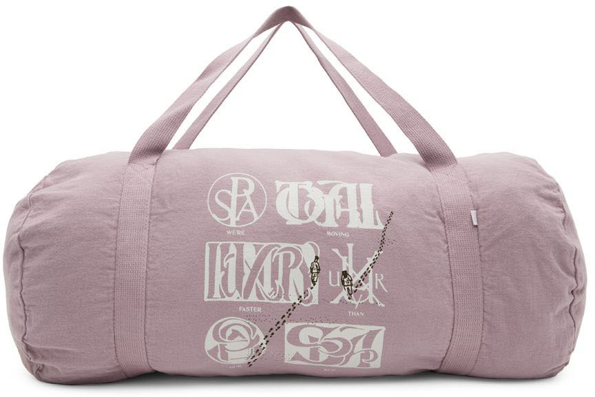 Total Luxury Spa Purple 'Moving Faster' Messenger Bag SSENSE