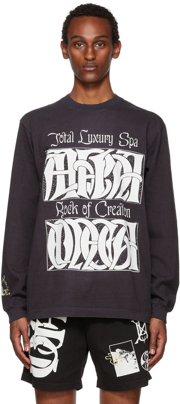 Total Luxury Spa: Black Rock Of Creation Long Sleeve T-Shirt | SSENSE