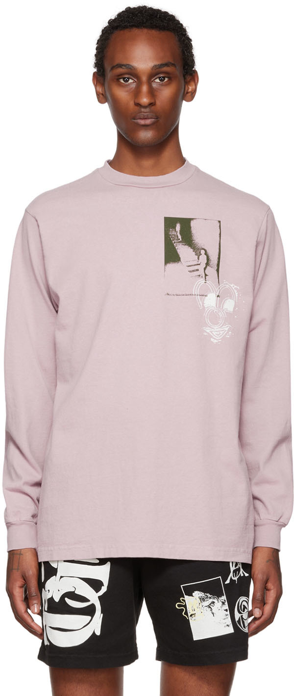 Pink Stairway To You Long Sleeve T-Shirt by Total Luxury Spa on Sale