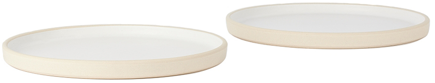 Frama White Otto Large Plate Set In White
