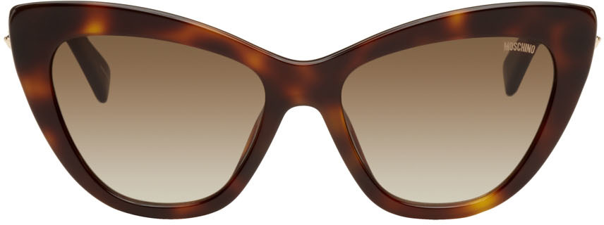 Moschino Tortoiseshell Cat-Eye Sunglasses