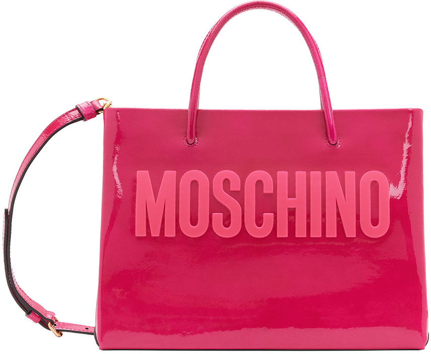 Moschino Pink Logo Tote