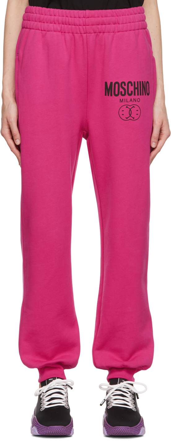 Moschino Pink Smiley Edition Double Smiley Lounge Pants