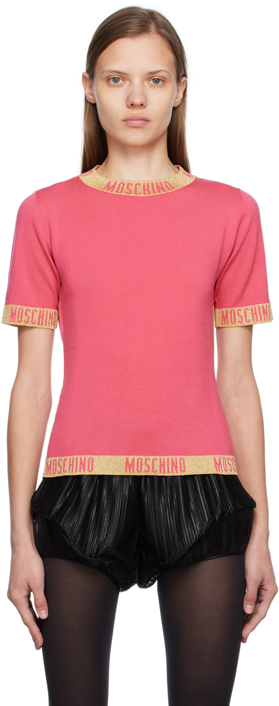 Pink Jacquard T-Shirt