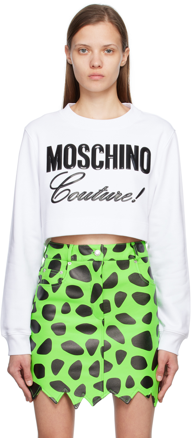 Moschino White 'Moschino Couture' Sweatshirt