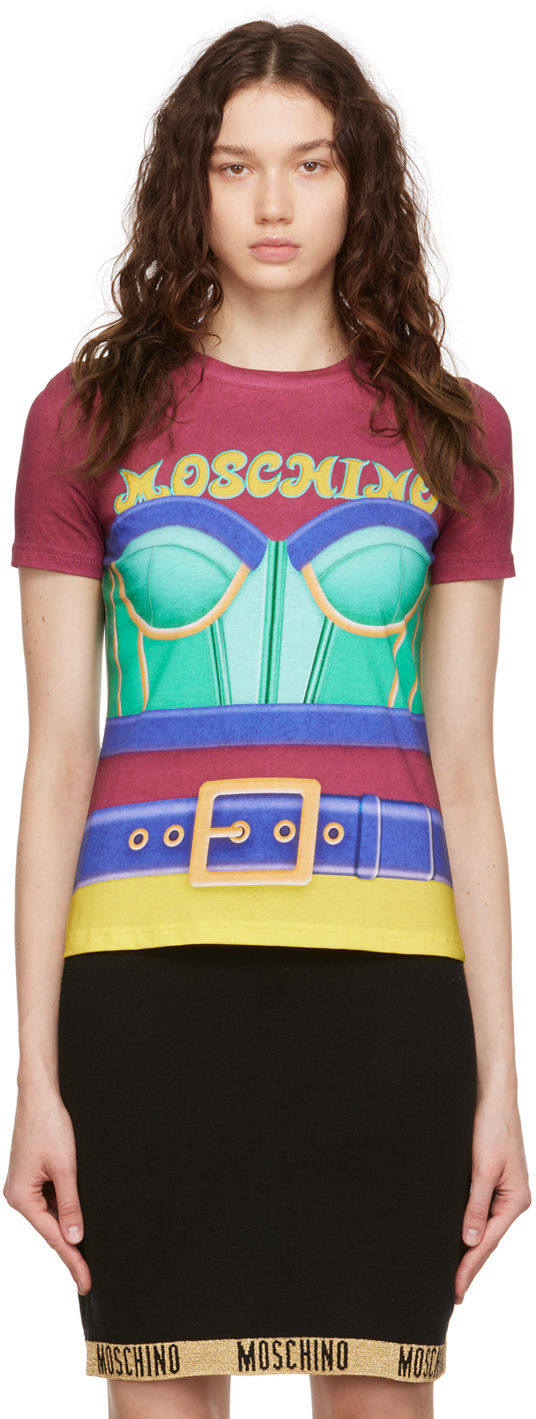 Moschino Multicolor Trompe L'ail T-Shirt