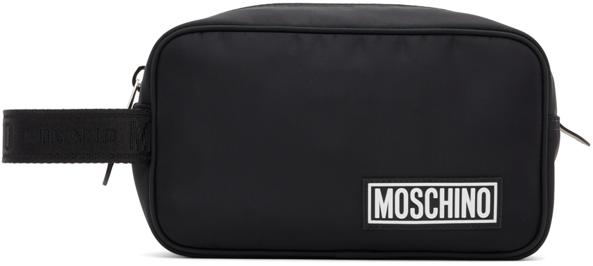 Moschino Black Toiletry Pouch