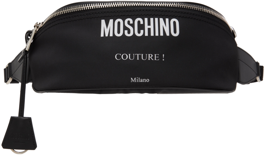 Moschino Black Couture Belt Bag