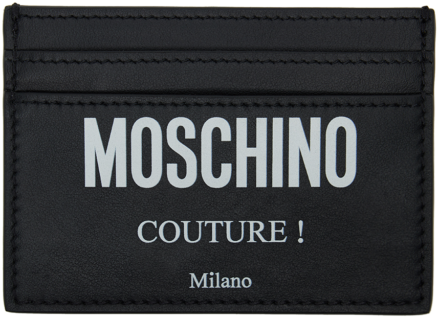 Moschino Black 'Moschino Couture' Card Holder