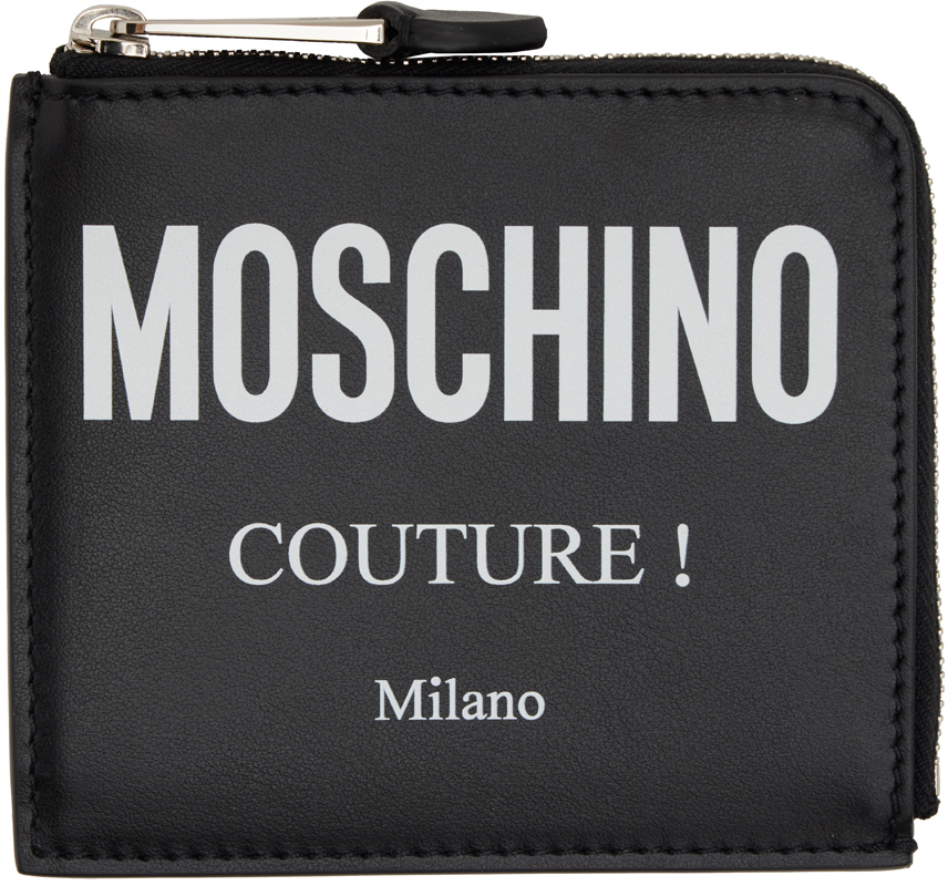 Moschino Black Leather Wallet