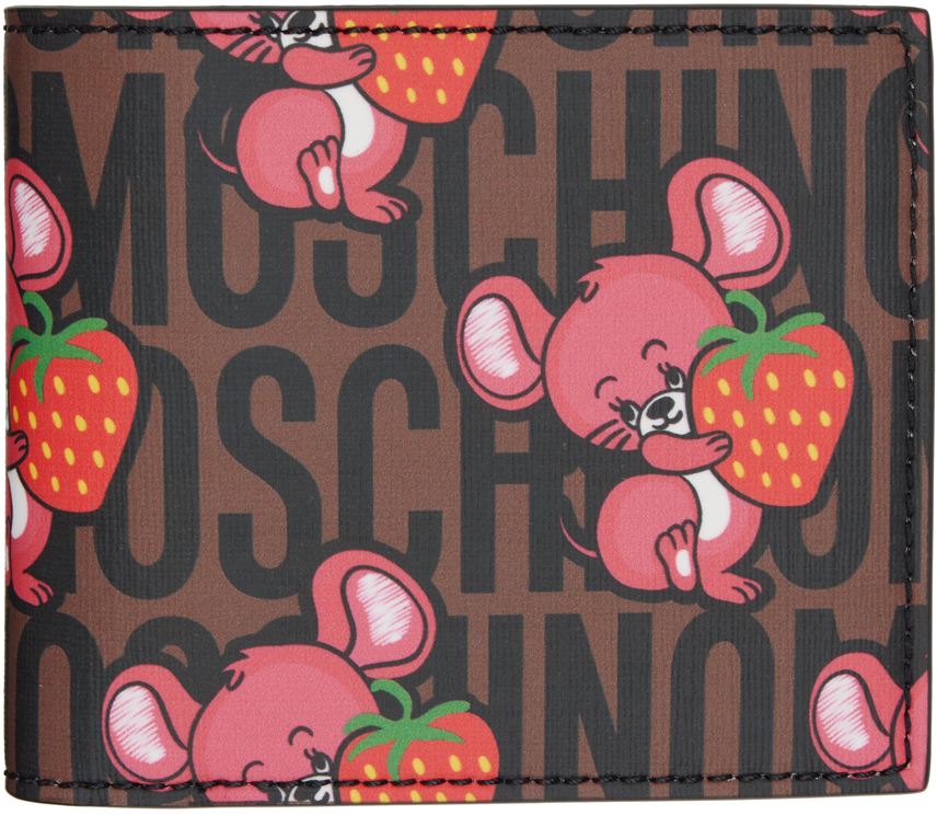 Moschino Brown Illustrated Animals Wallet