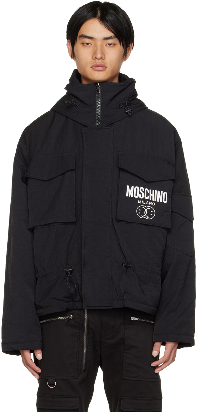 Moschino Black Double Smile Jacket