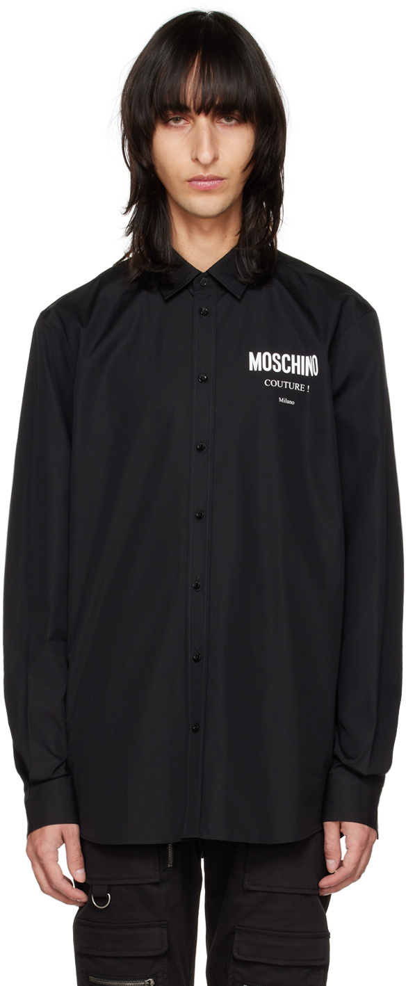 Moschino: Black Buttoned Shirt | SSENSE