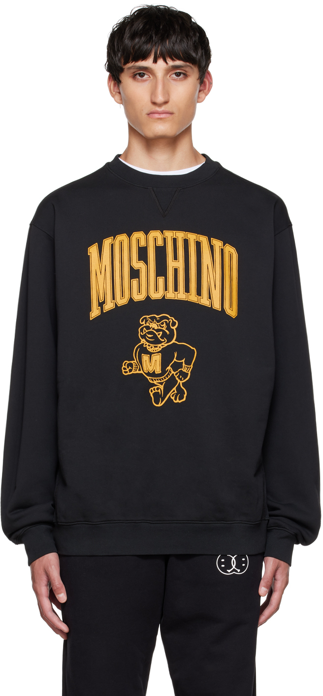 Moschino Black Varsity Sweatshirt