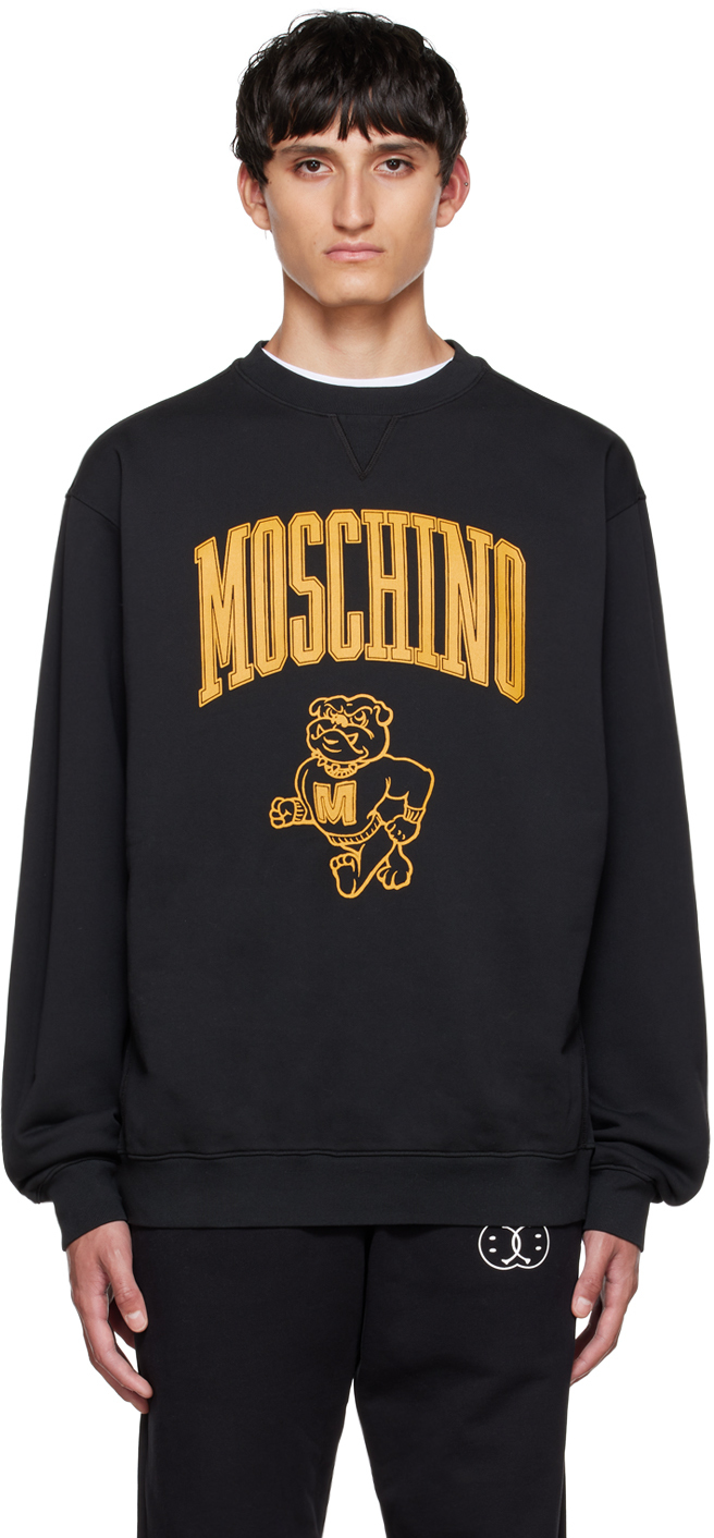 Black Varsity Moschino on