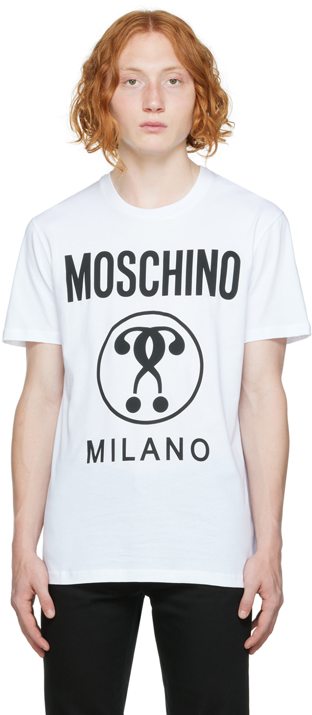 gray XS T-shirts Moschino Men T-shirt MOSCHINO 0 Men Clothing Moschino Men T-shirts & Polos Moschino Men T-shirts Moschino Men 