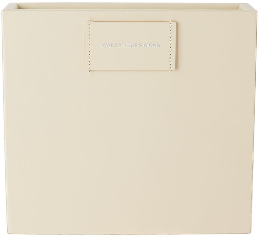 Kvadrat/Raf Simons Off-White Small Leather Accessory Box