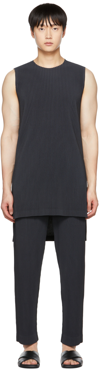Homme Plissé Issey Miyake: グレー Tailored Pleats 1 トップス