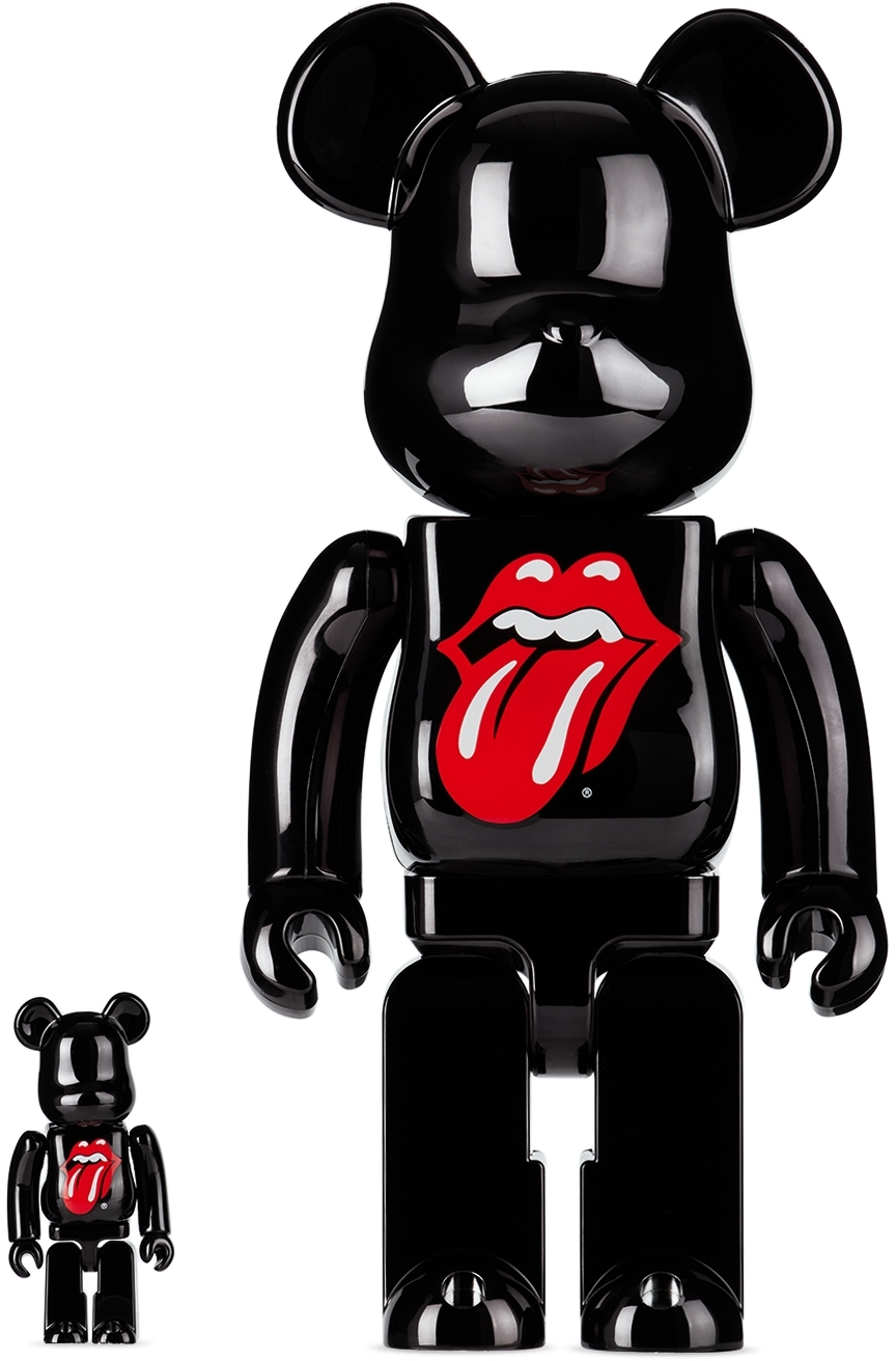 Medicom Toy Black The Rolling Stones 100％ & 400% Bearbrick In N/a