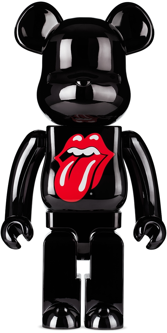 Medicom Toy Black The Rolling Stones 1000% Bearbrick In N/a