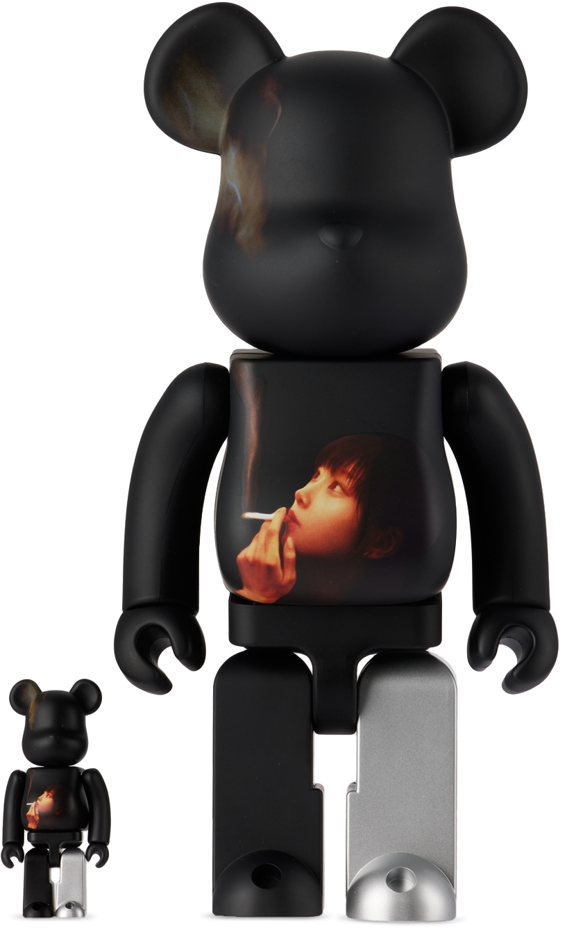 Black Yohji Yamamoto Edition 100％ & 400% Bearbrick by MEDICOM TOY