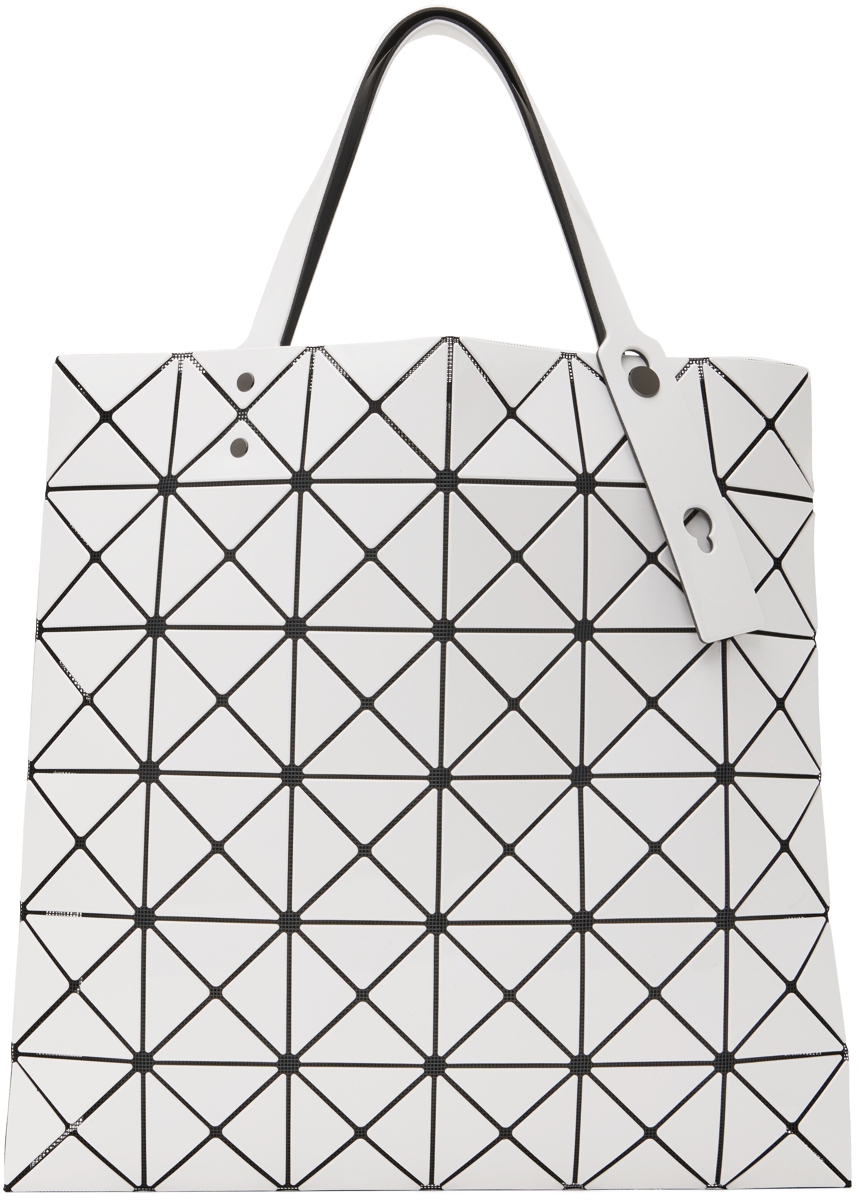 Bao Bao Issey Miyake Lucent geometric-pattern Tote Bag - White