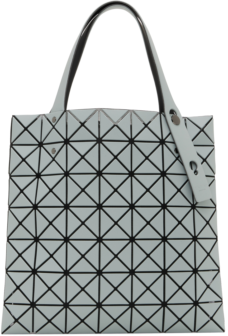 Gray Prism Frost Tote by Bao Bao Issey Miyake on Sale