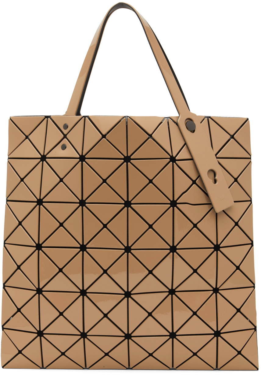 Orange & Taupe Double Color Lucent Tote