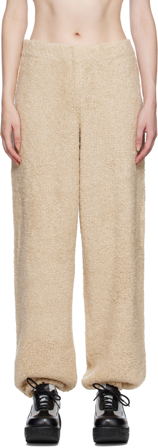 ★TheOpen Product★Woolly Knit Track Pants★2416★Beige★ 