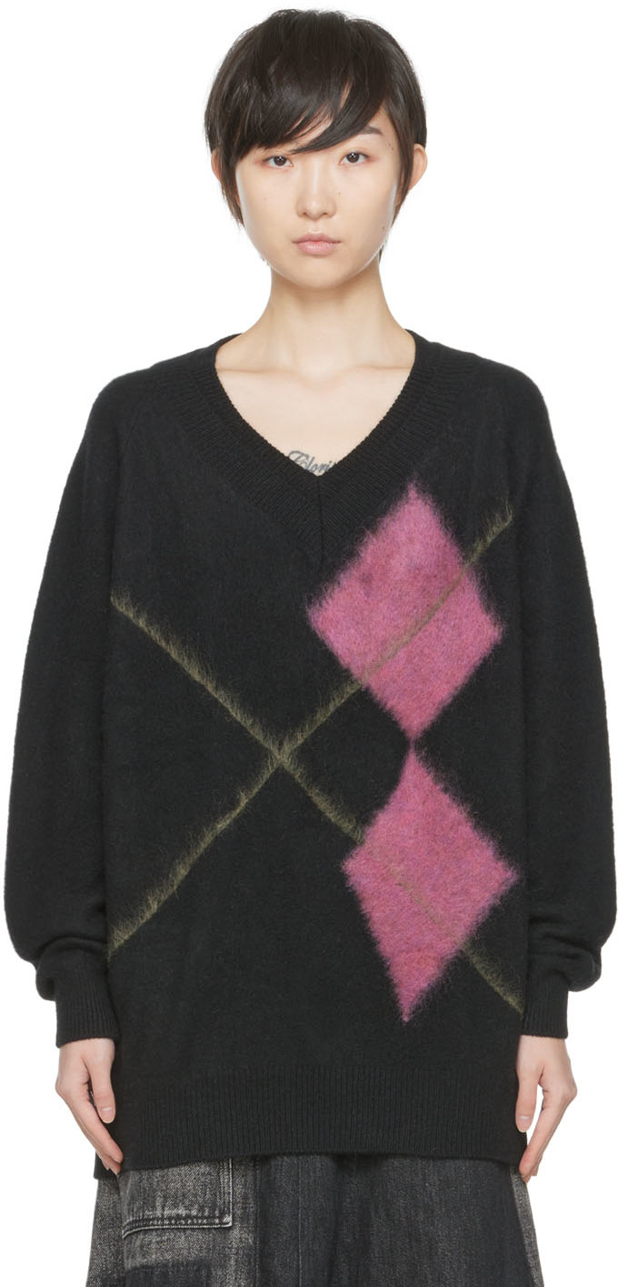 Y's Black Wool Sweater
