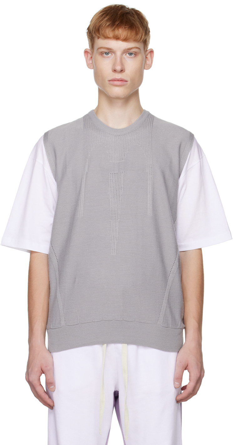 Theopen Product Ssense Exclusive Gray Vest