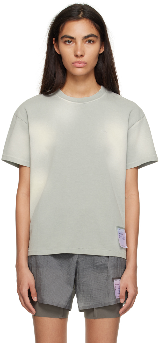 Gray DermaPeace T-Shirt by Satisfy on Sale