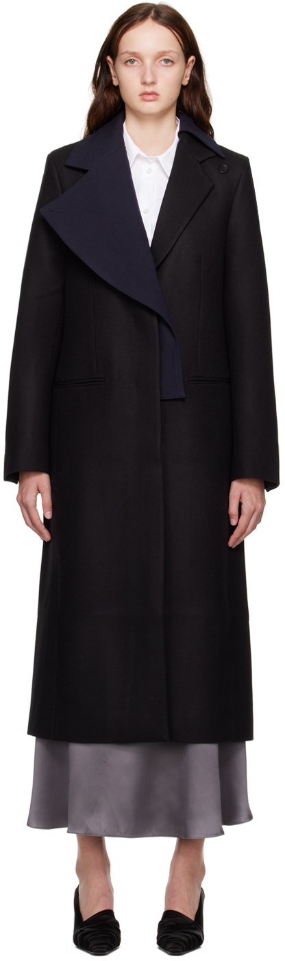 BITE Black Detailed Coat