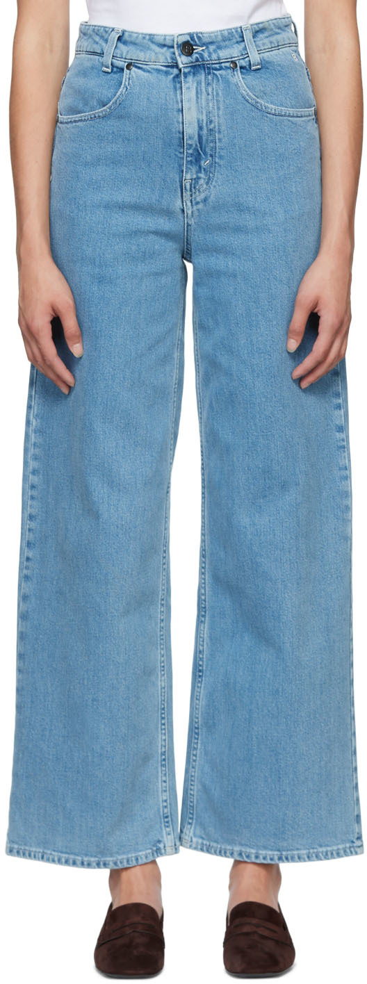 Blue Fen High-Rise Tapered Jeans Ssense Donna Abbigliamento Pantaloni e jeans Jeans Jeans affosulati 