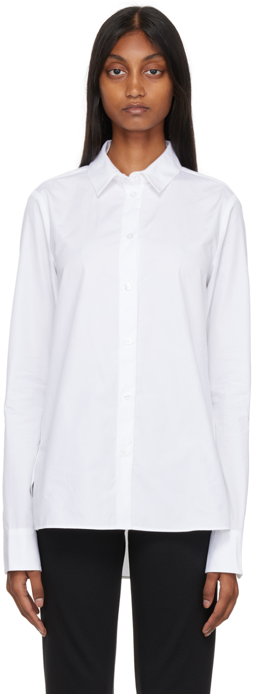 White Crisp Shirt by BITE on Sale