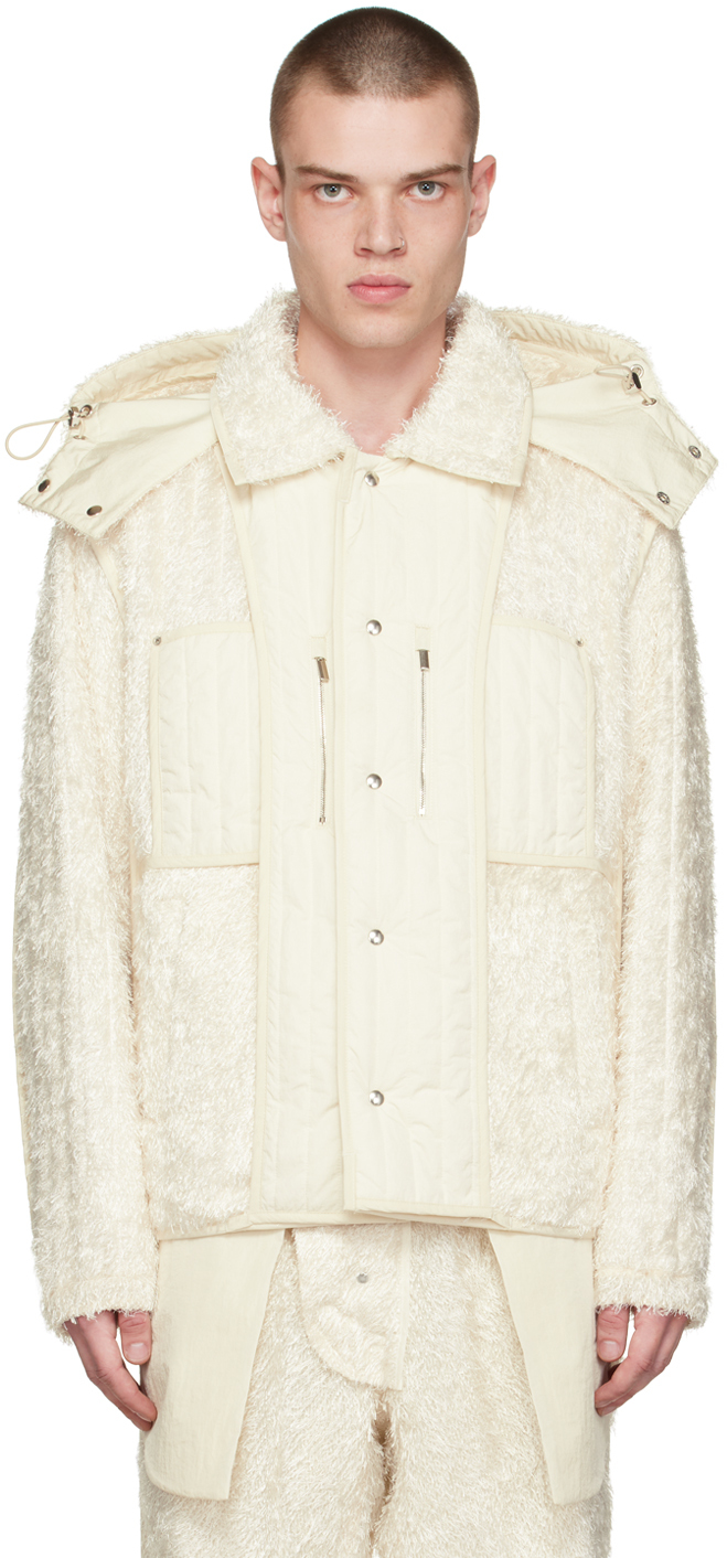 Craig Green SSENSE Exclusive Off-White Fluffy Worker Reversible Jacket